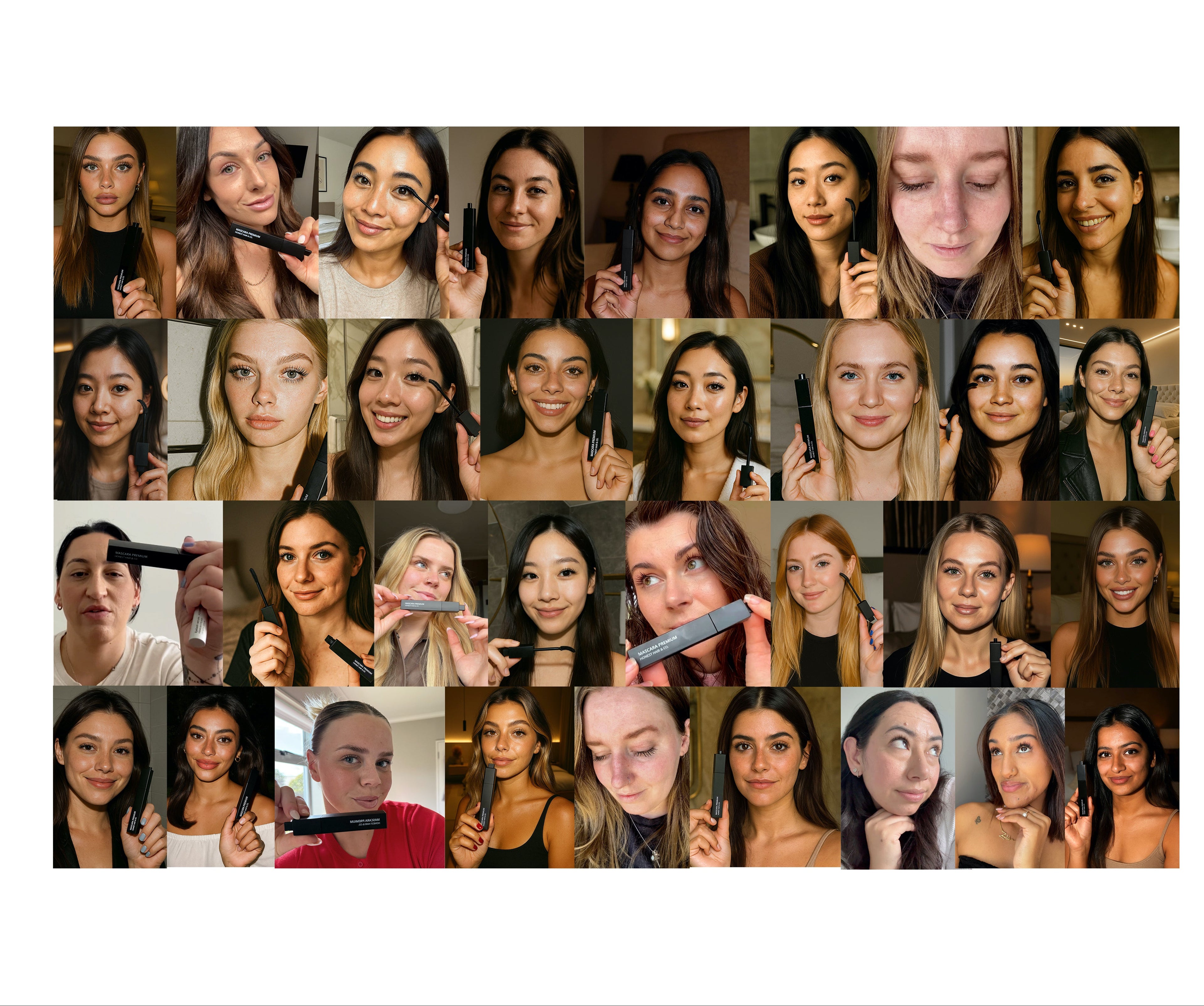 images of girls using the mascara and happy with the results