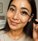 Waterproof mascara with lash growth serum for fuller, longer lashes