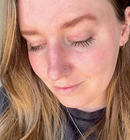 long lashes with mascara applied showing precision and volume. No clumps. 