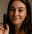 vegan waterproof mascara with lash nourishing formula for lasting curl